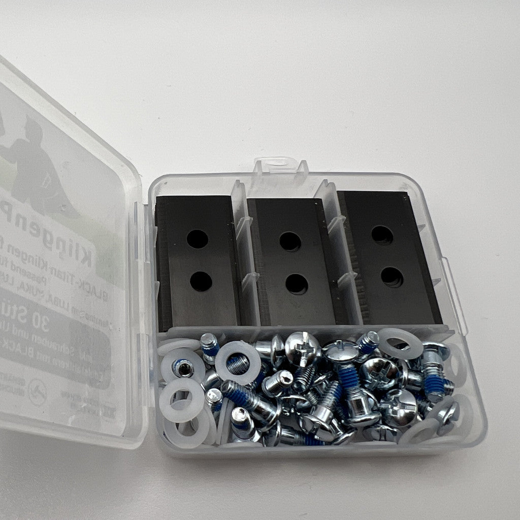 30 BLACK-Titan Klingen für Mammotion LUBA, LUBA 2, YUKA, LUBA mini & YUKA mini - KlingenProfi