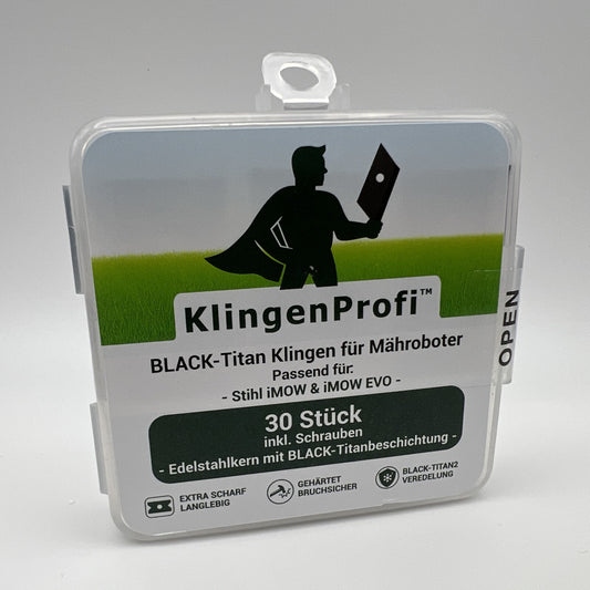 30 BLACK-Titan Klingen für Stihl iMOW & iMOW EVO - KlingenProfi