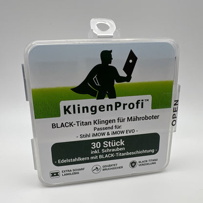 30 BLACK-Titan Klingen für Stihl iMOW & iMOW EVO - KlingenProfi